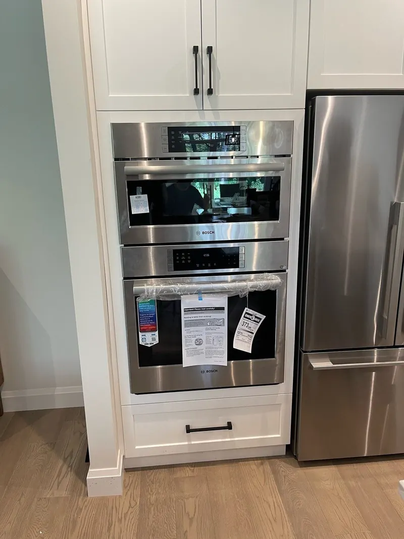 Installed wall ovens and microwave